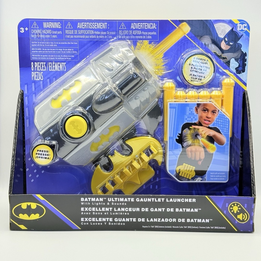 Batman Ultimate Gauntlet Launcher With Lights & Sounds DC Comics Interactive